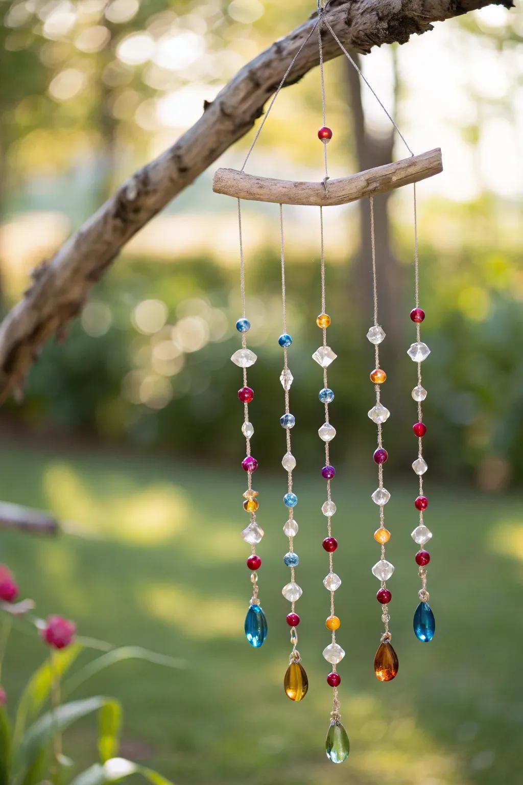 Add a touch of magic to your garden with these enchanting bejeweled branches.