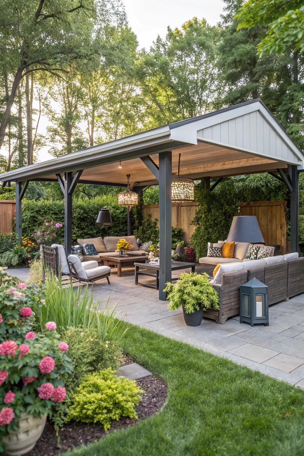 A carport that adapts to your lifestyle with convertible features.