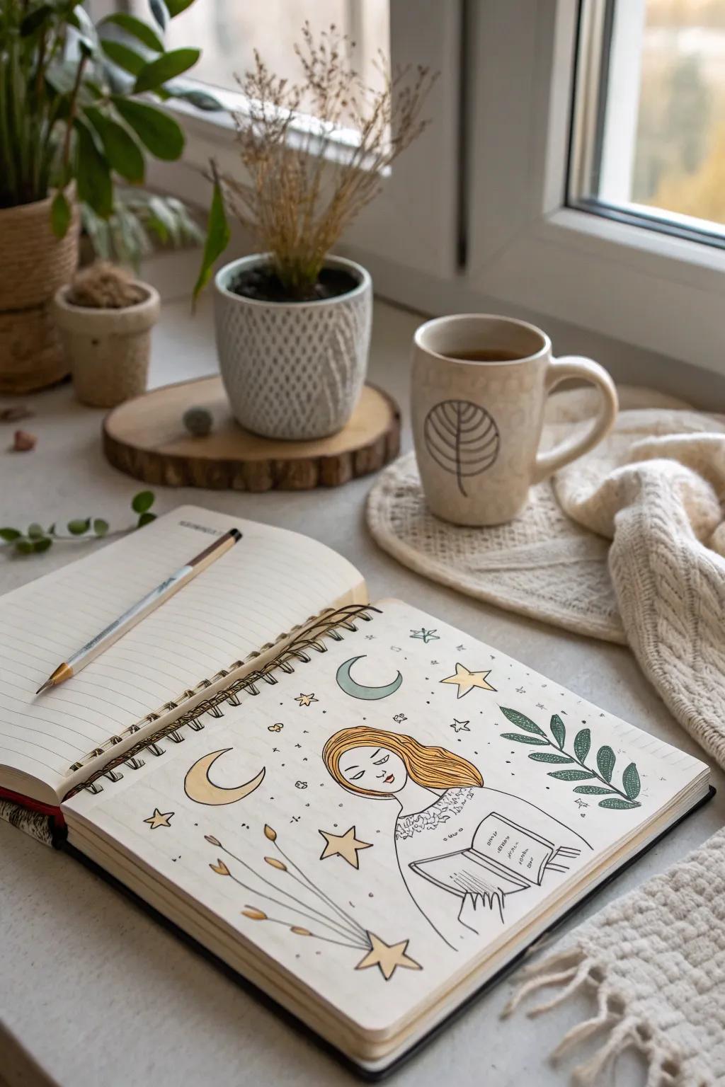 Unleash your creativity with a surreal self-portrait – where imagination meets craftsmanship. 🎨✨ #ScandinavianMinimalism #ArtisticExpression