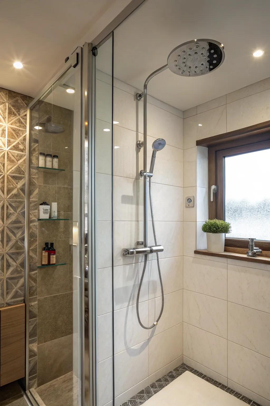 Handheld showerheads add convenience to cleaning routines.