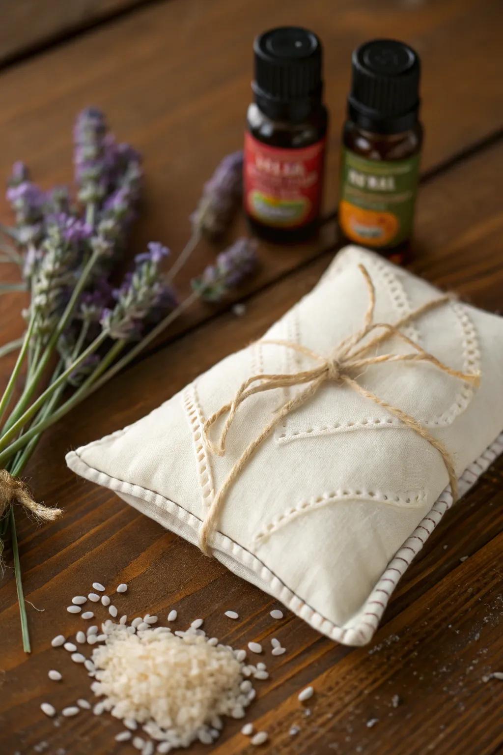 Warm your hands and spirit with these beautifully crafted scented hand warmers, infused with the essence of essential oils.