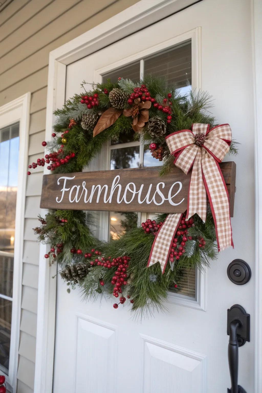 Personalized elements make farmhouse wreaths uniquely yours.