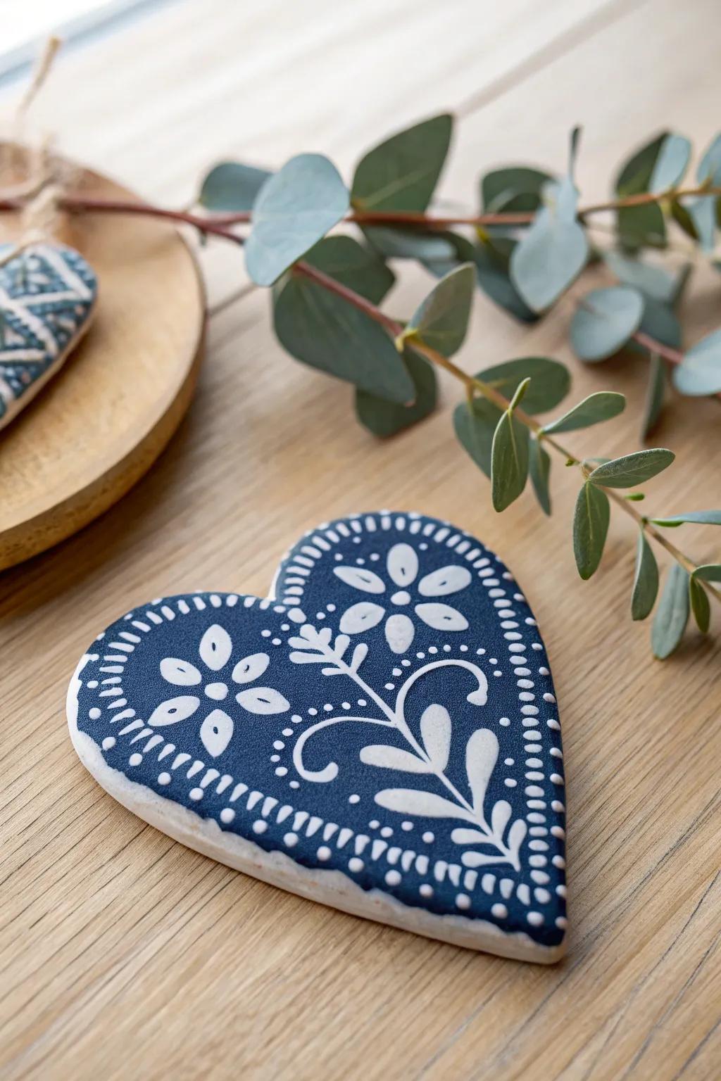 Craft with love: A heartfelt DIY salt dough magnet, perfect for Dad's fridge gallery.