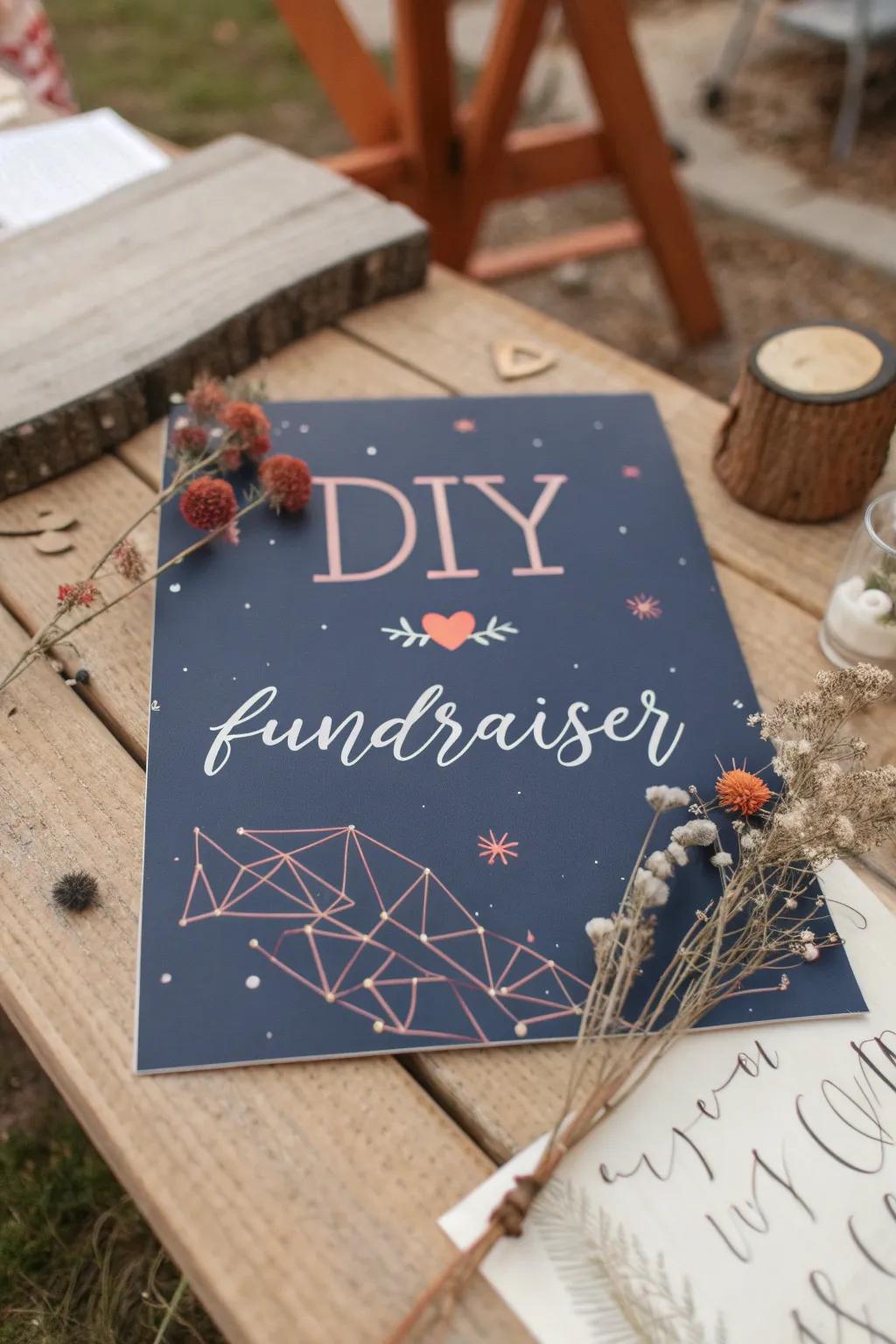 Add a personal touch to your fundraiser posters for a heartfelt connection.
