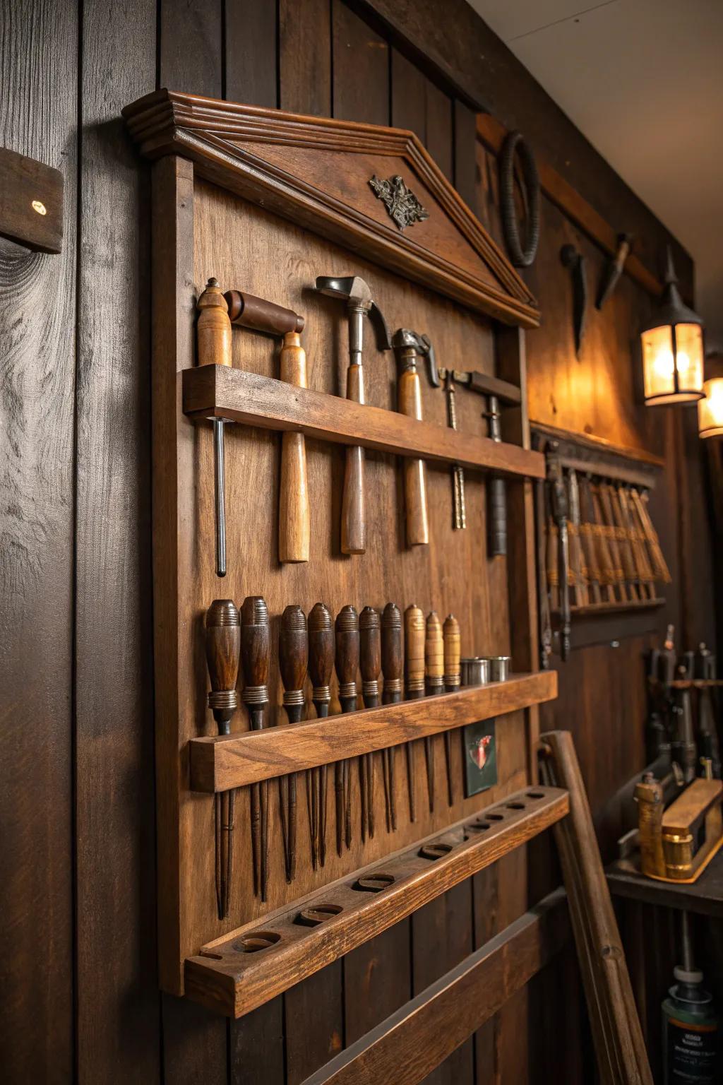 Transform your garage workshop into a haven of creativity with handcrafted elegance.