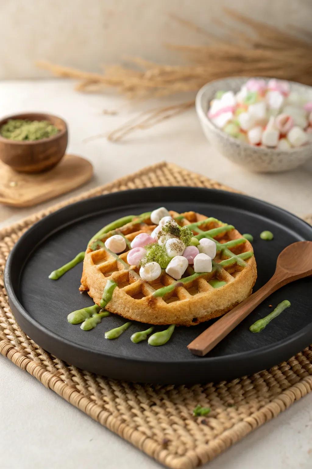 Brew up some magic with these enchanting Cauldron Bubble Waffles!