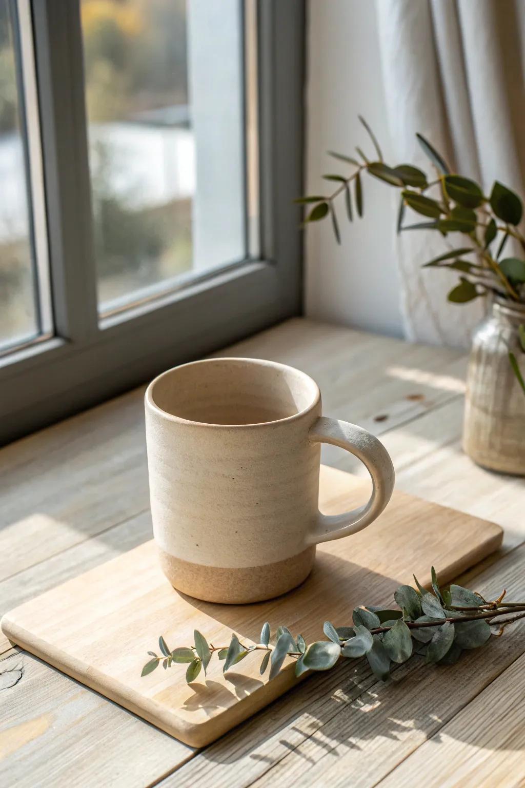 Sip sustainably with this beautifully handcrafted eco-conscious mug.