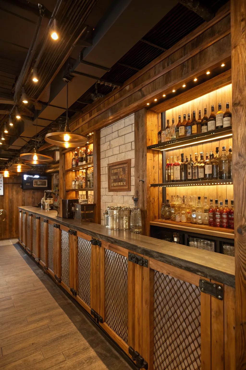 Eco-friendly materials add sustainability and rustic charm to your design.