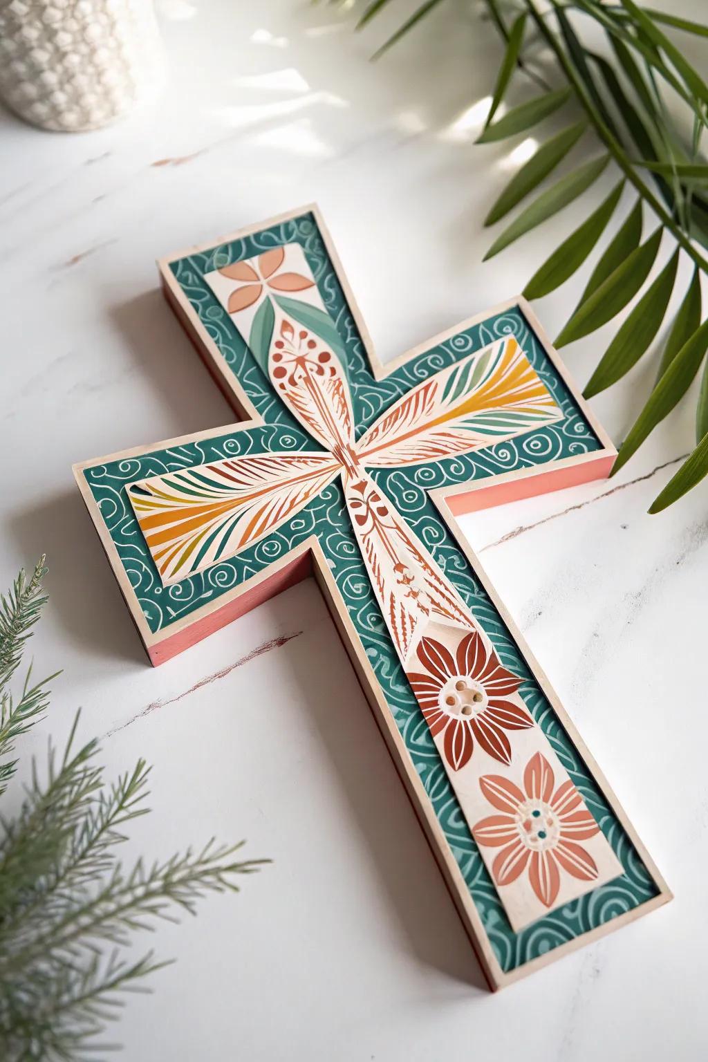 Transform simple paper into a stunning layered cross—where minimalism meets bold beauty.