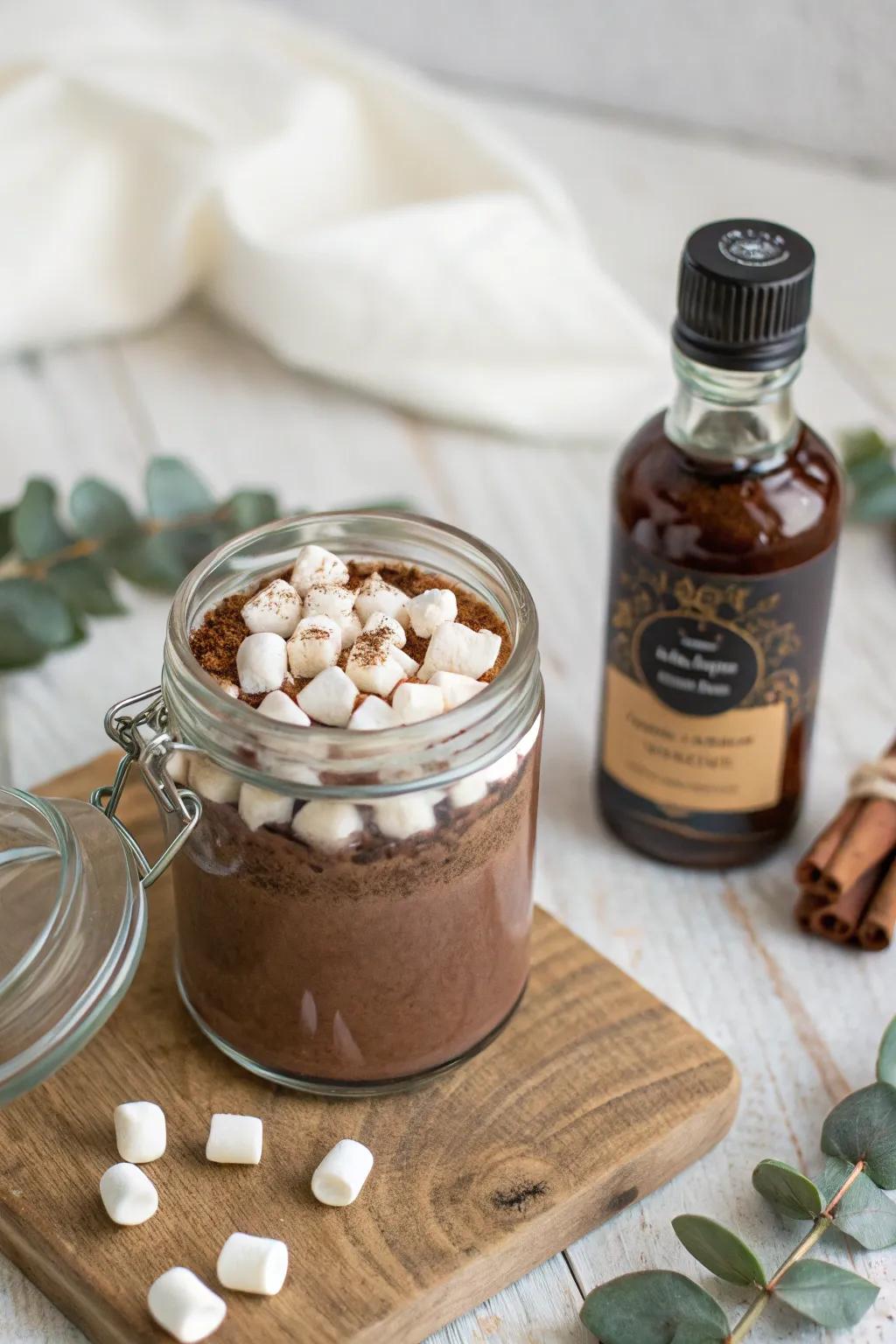 Elevate your holiday gatherings with a Boozy Cocoa Jar—where bold flavors meet minimalist elegance.