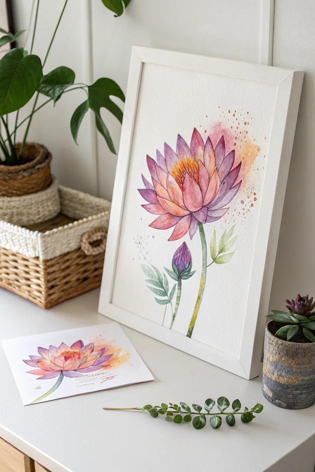 Discover the dreamy charm of watercolor blooms, where vibrant colors and minimalist elegance meet.