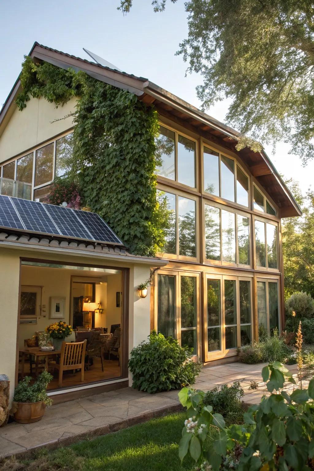 Harness the sun's energy with passive solar design.