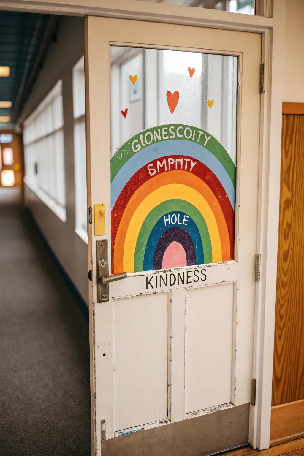 A rainbow of kindness brings hope and joy.