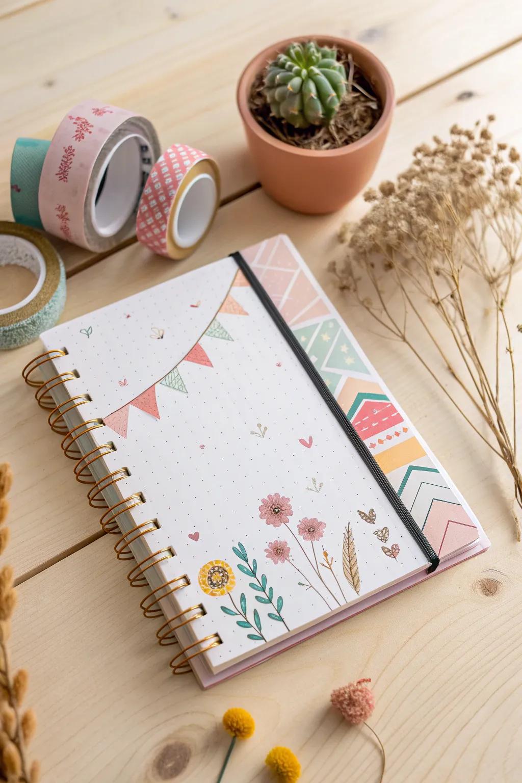 Transform an ordinary notebook into a heartfelt gift with a touch of creativity and love. 🌸📓 #DIYGiftIdeas #SisterlyLove
