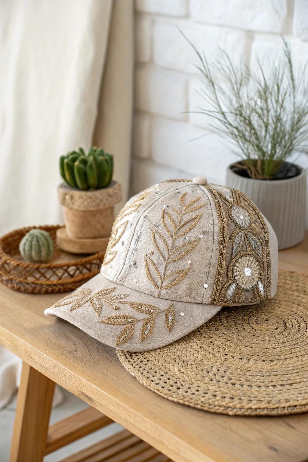 Elevate your style with custom embroidery that shimmers with every stitch. #Craftsmanship #MinimalistBoho