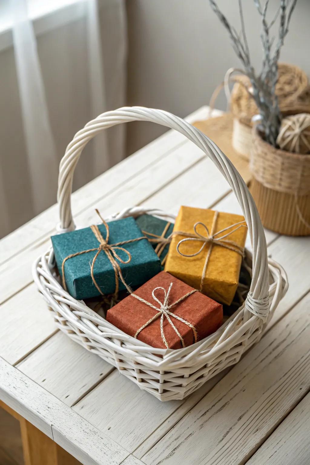 Unwrap the Joy: Discover surprises in every corner of this charming basket!