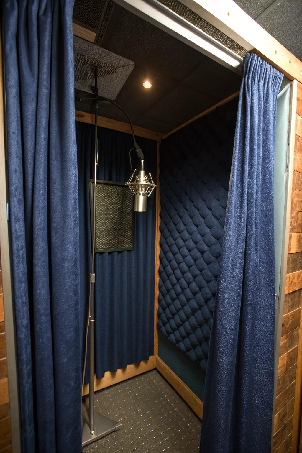 Craft your sound sanctuary: Transform any space into a professional recording booth.