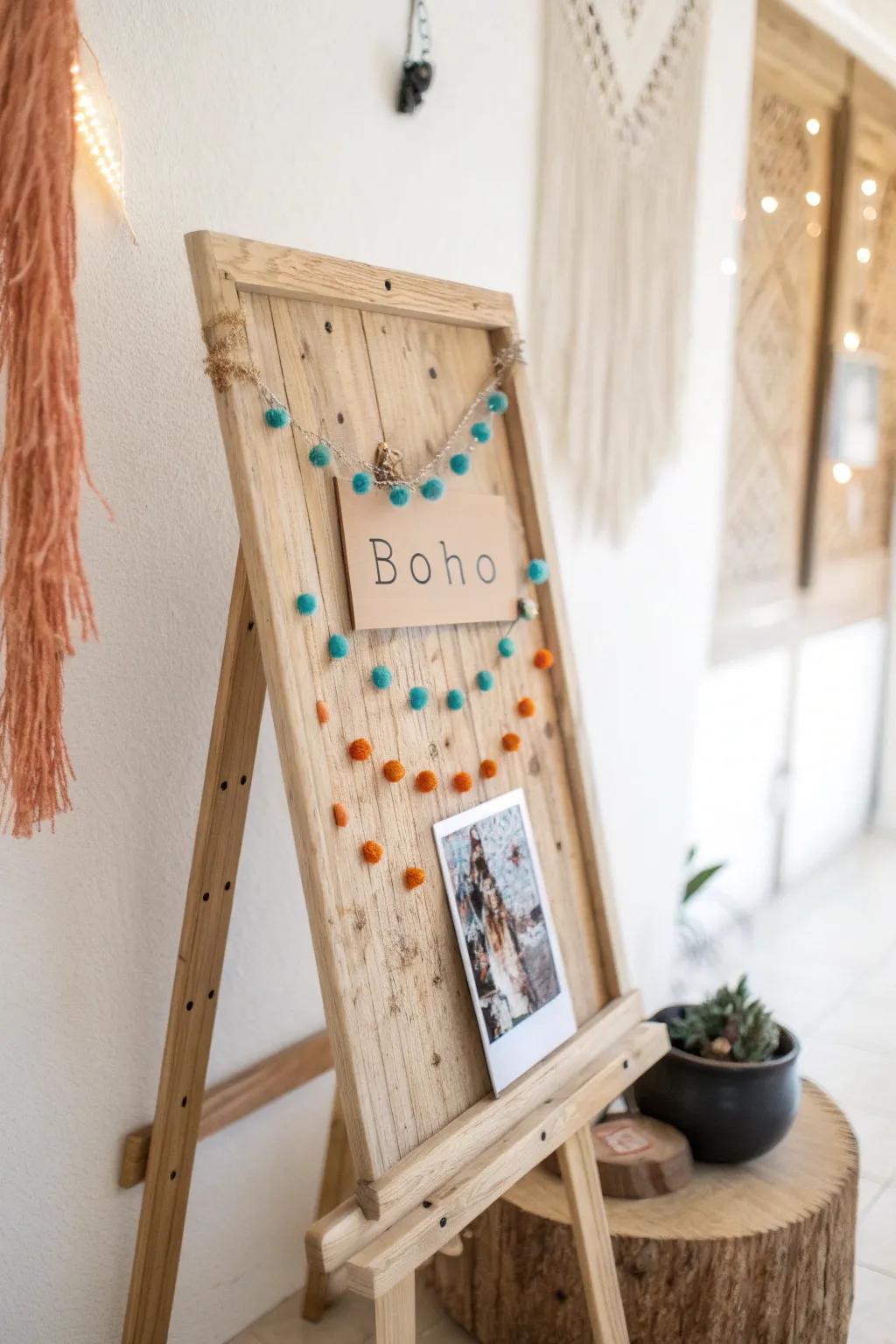 Capture and cherish shared memories with a minimalist boho-inspired memory board. 🌿📌 #MemoryBoard #ScandiBoho