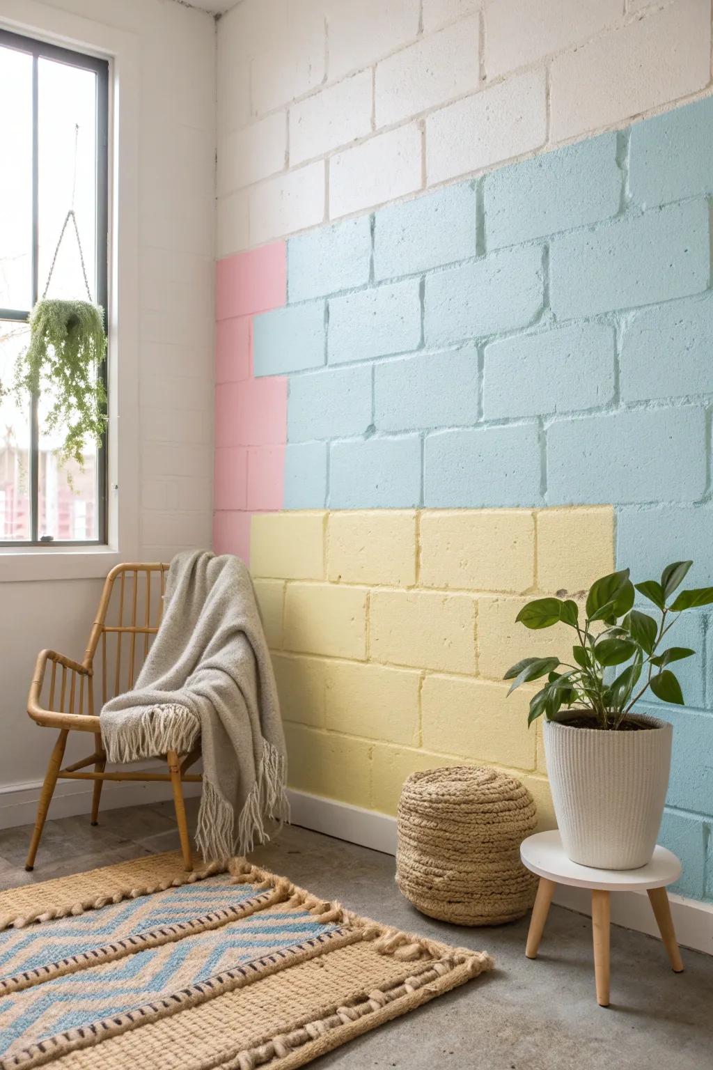 Transform your space with a cheerful pastel palette that brings joy and serenity.