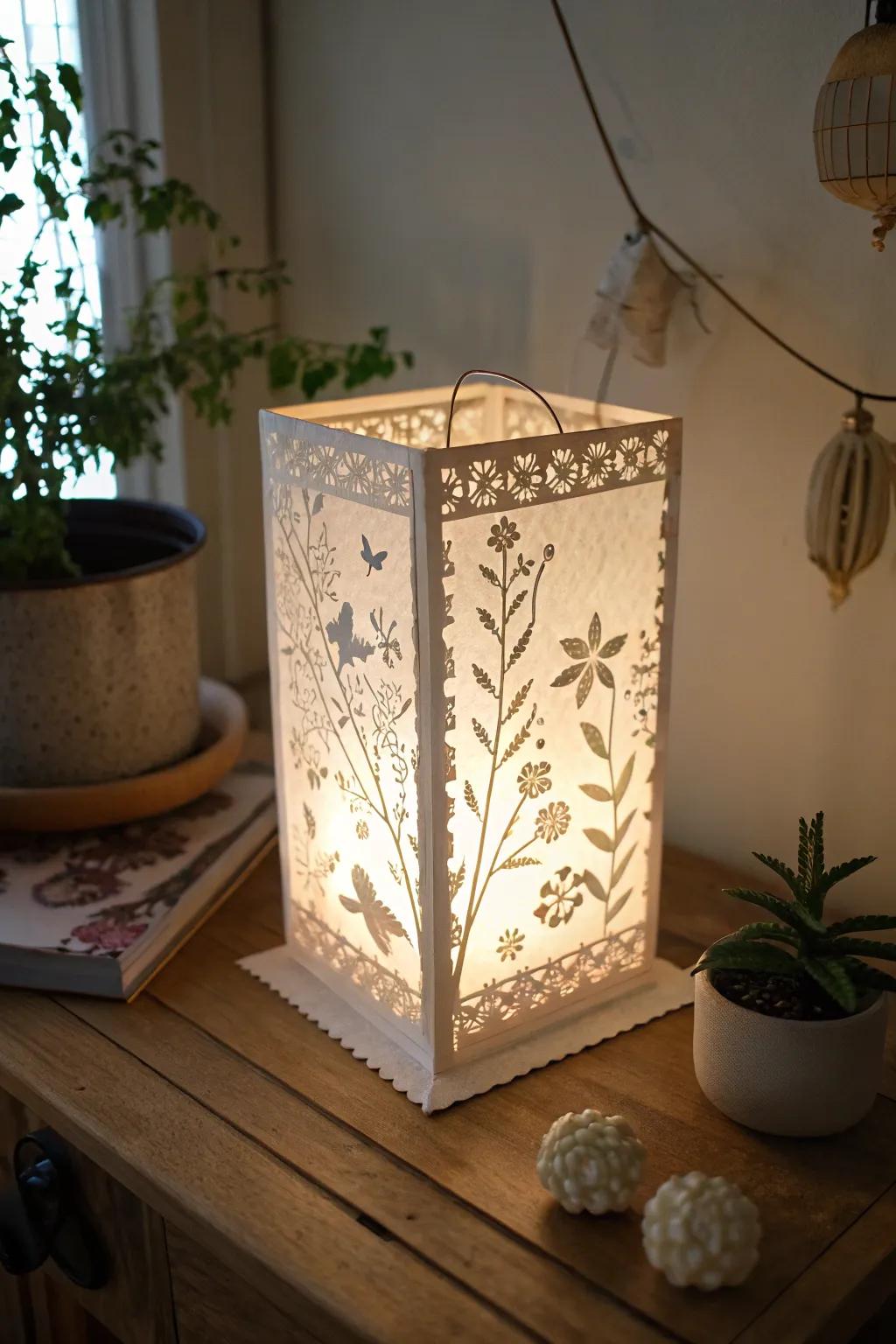 Illuminate your space with the cozy charm of DIY paper lanterns.
