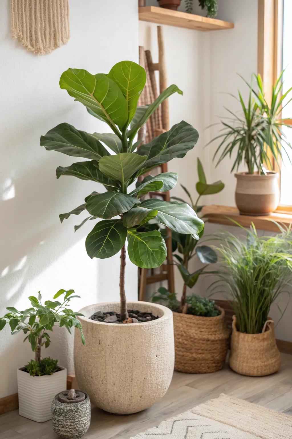 Transform your space into a serene indoor jungle with lush greenery and minimalist charm.