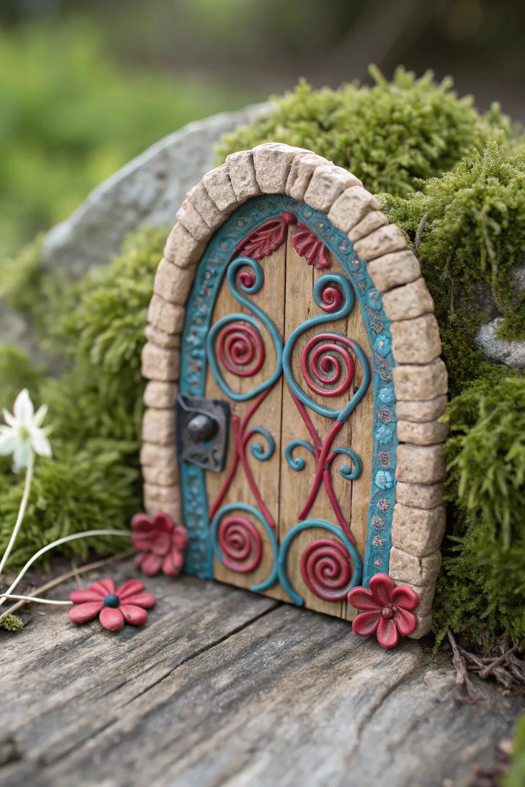 Bring a touch of magic to your garden with this enchanting fairy door, crafted with love and imagination.