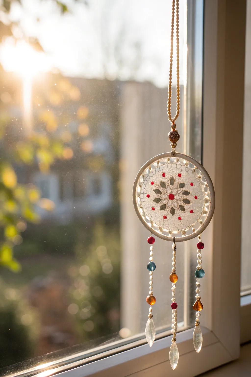 Transform sunlight into a kaleidoscope of colors with a handmade suncatcher. Embrace simplicity and beauty in every room.