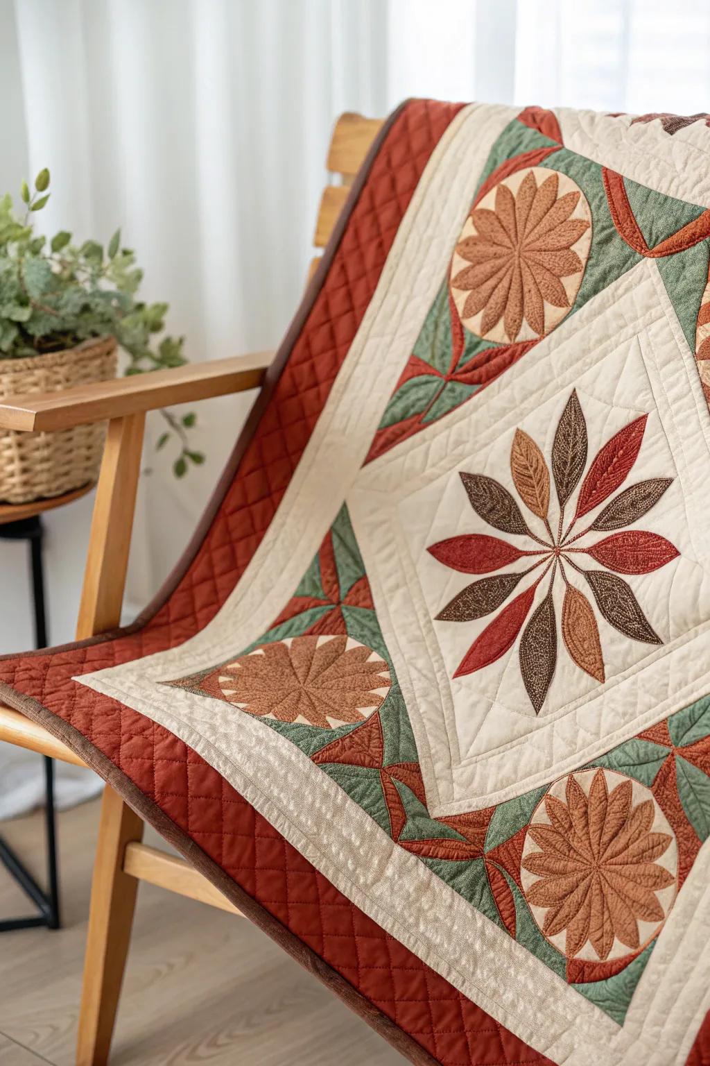 Echo the heart of your quilt with a border that unites and enhances the design, celebrating minimalist beauty and bold craftsmanship.