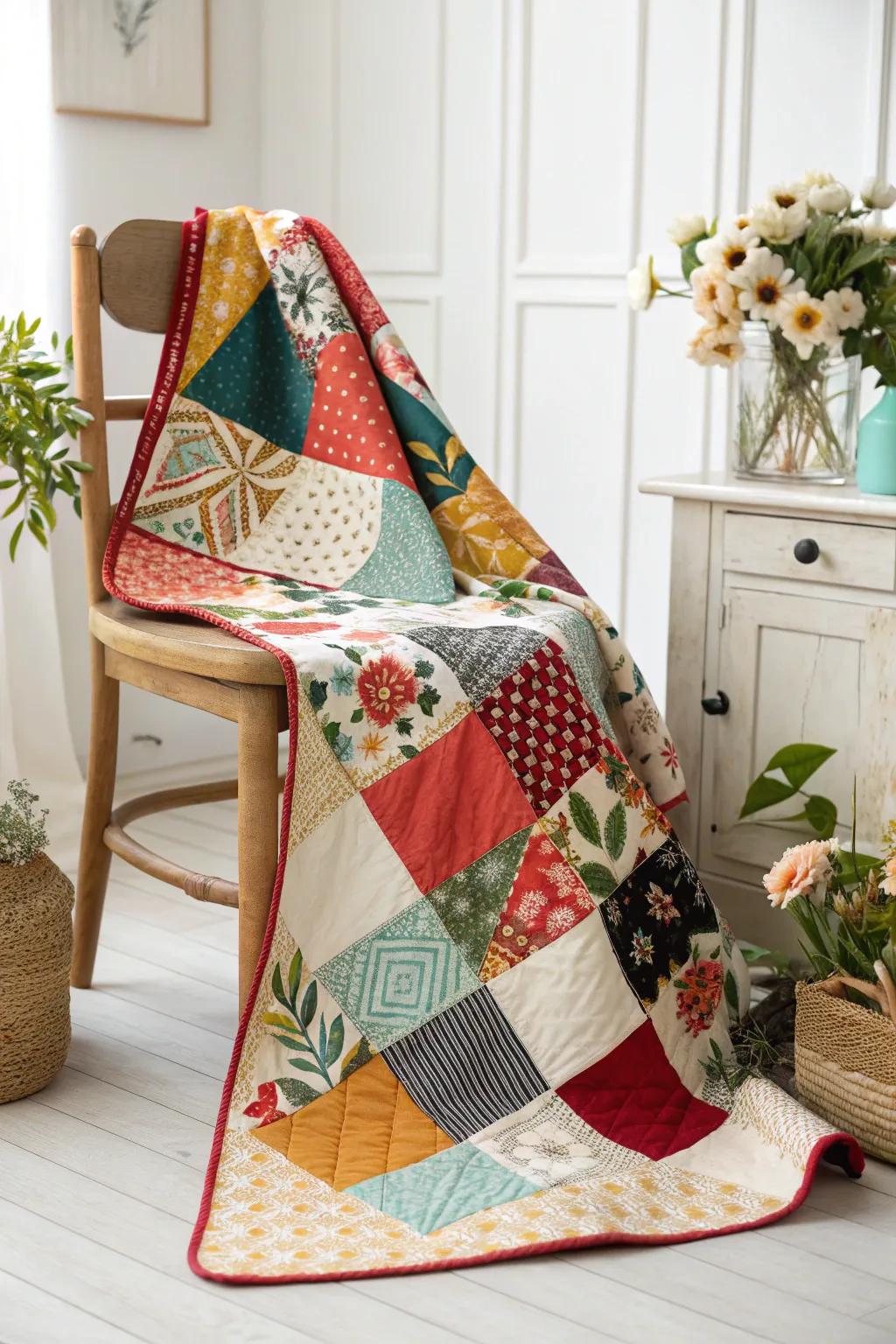 Patchwork Perfection: A colorful celebration of patterns and craftsmanship.