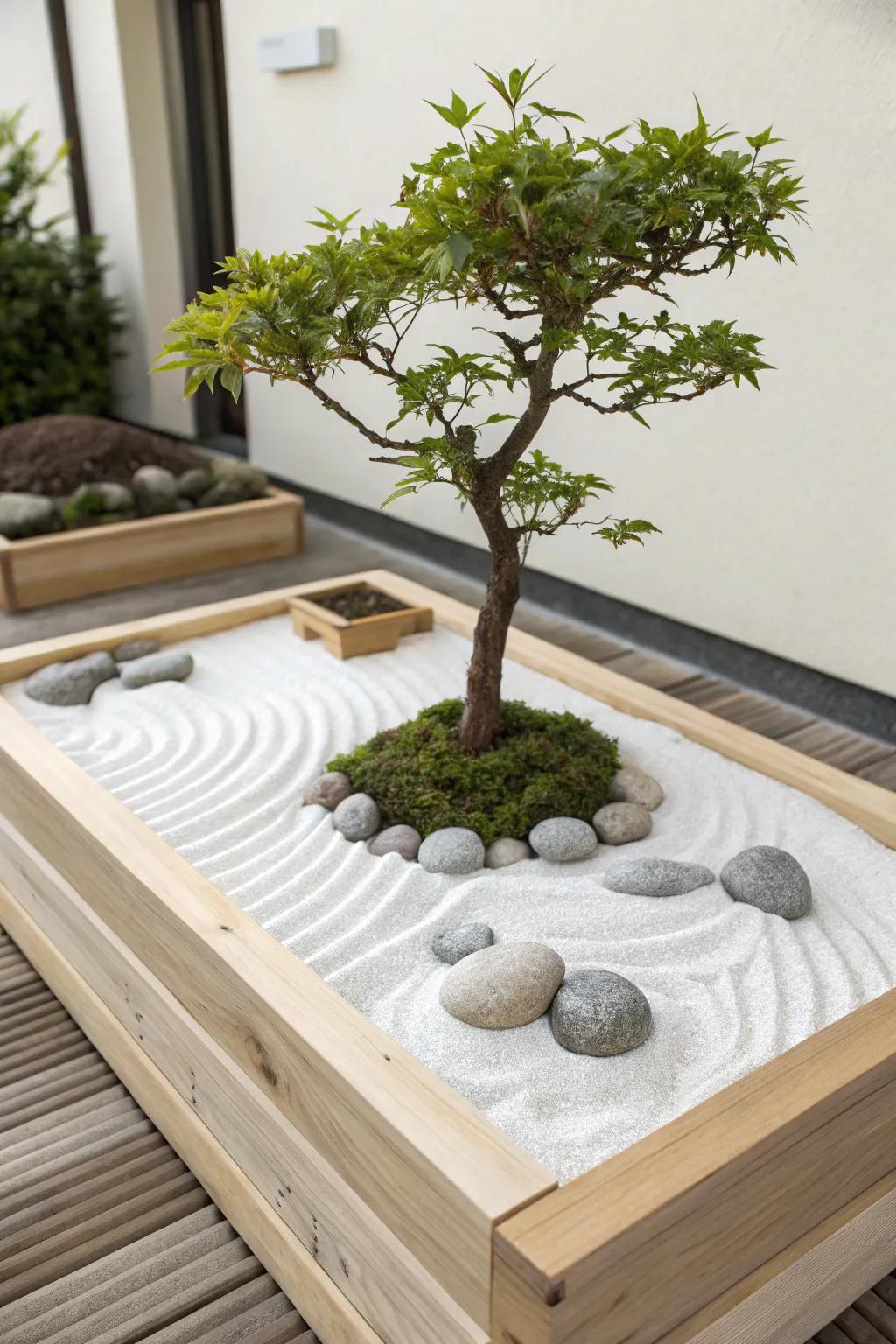 Find tranquility in your garden with a Zen-inspired raised bed. 🌿🪨 #GardenZen #MinimalistBeauty