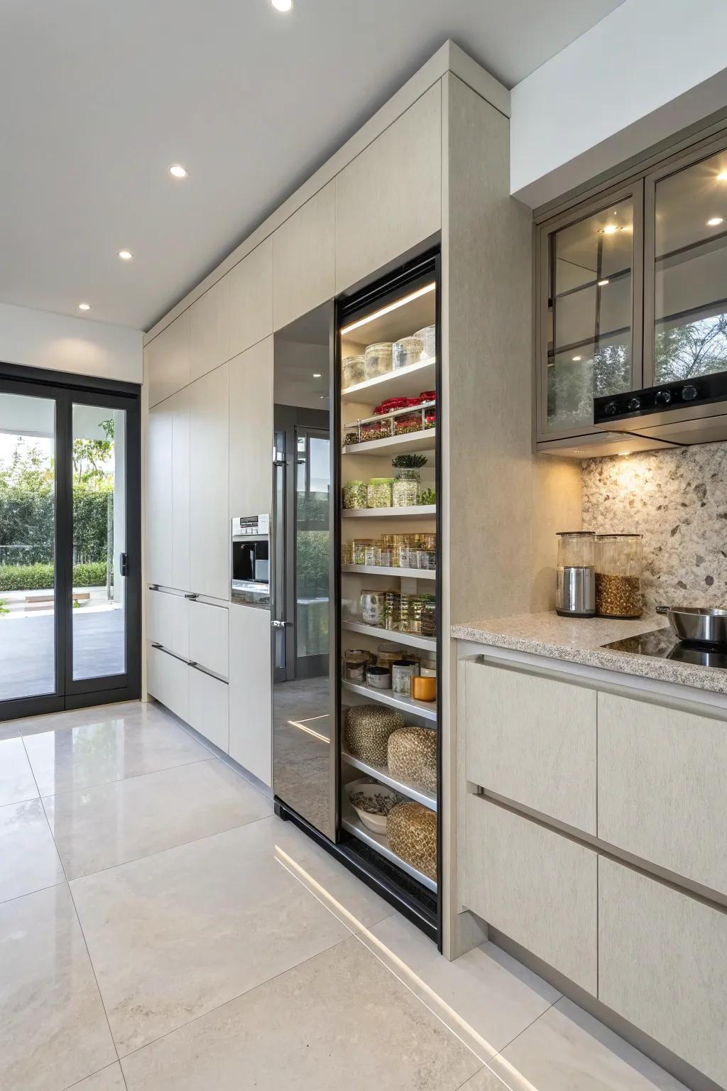 Built-in solutions provide a seamless and streamlined storage option.