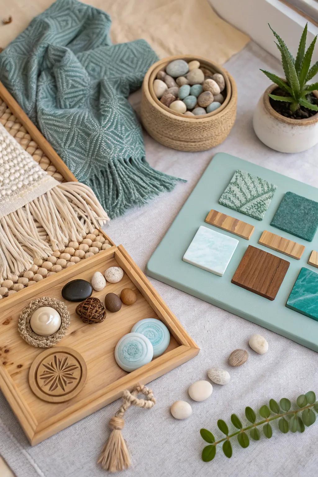 Explore the beauty of sustainability with this eco-friendly sensory board, where creativity meets nature's elegance.