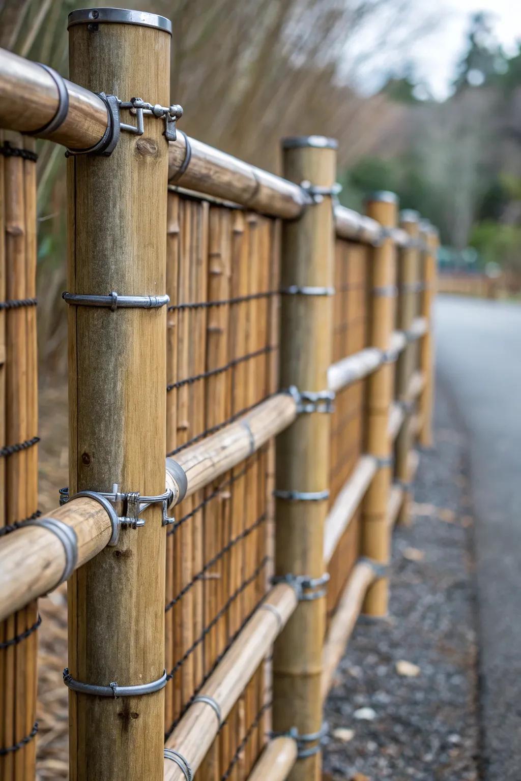 Redefine boundaries with eco-friendly elegance: where recycled metals meet nature's touch.