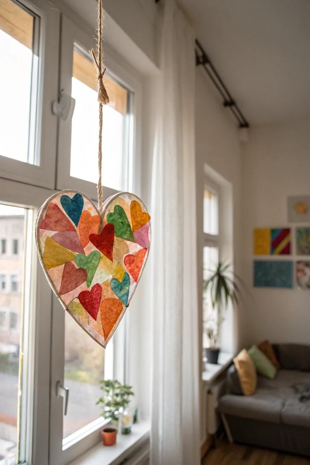Catch the light and love with these stunning heart-shaped sun catchers, a perfect blend of simplicity and vibrant beauty for your home.
