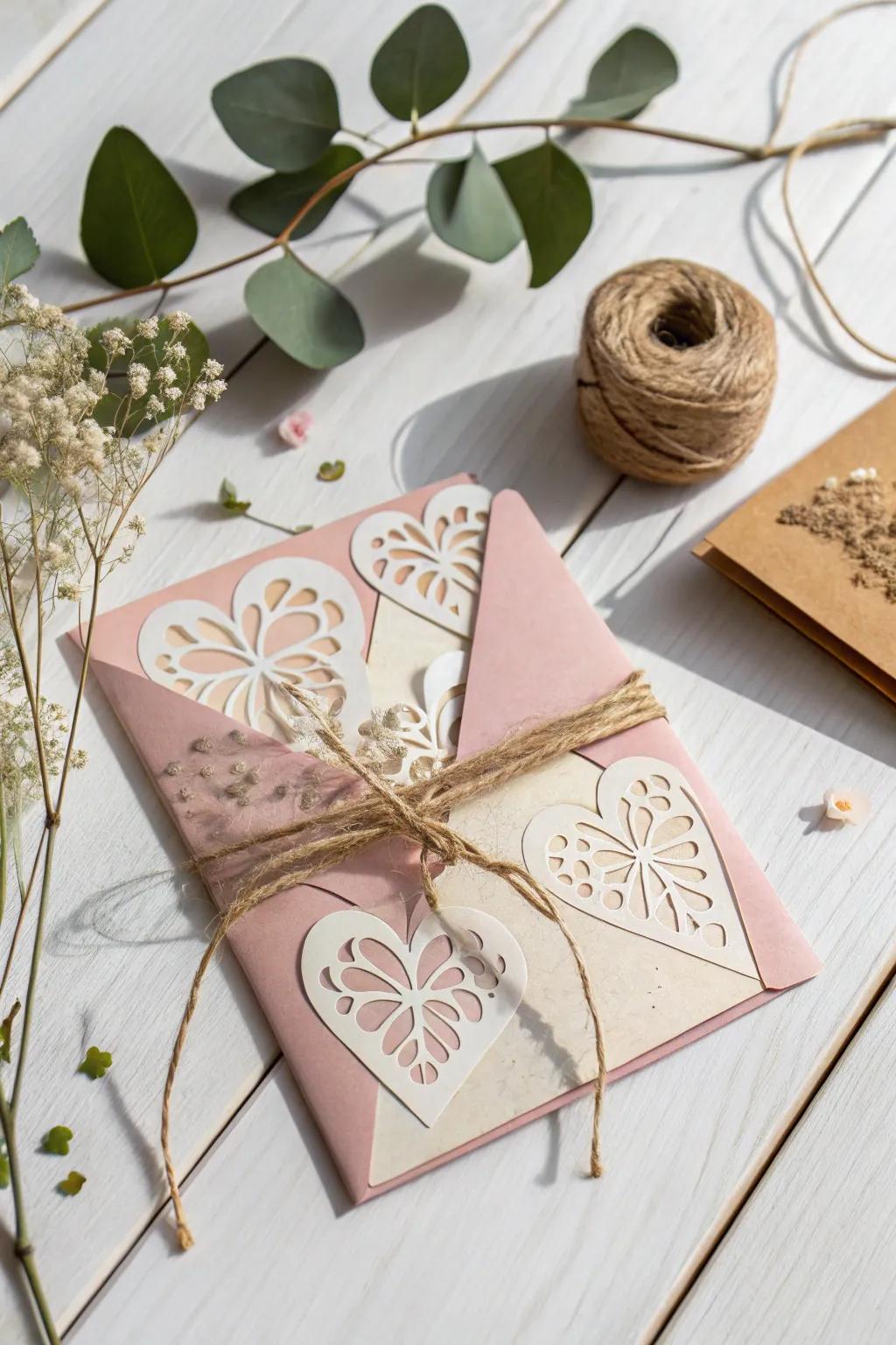 Celebrate love and sustainability with eco-friendly Valentine's Day cards crafted from the heart.