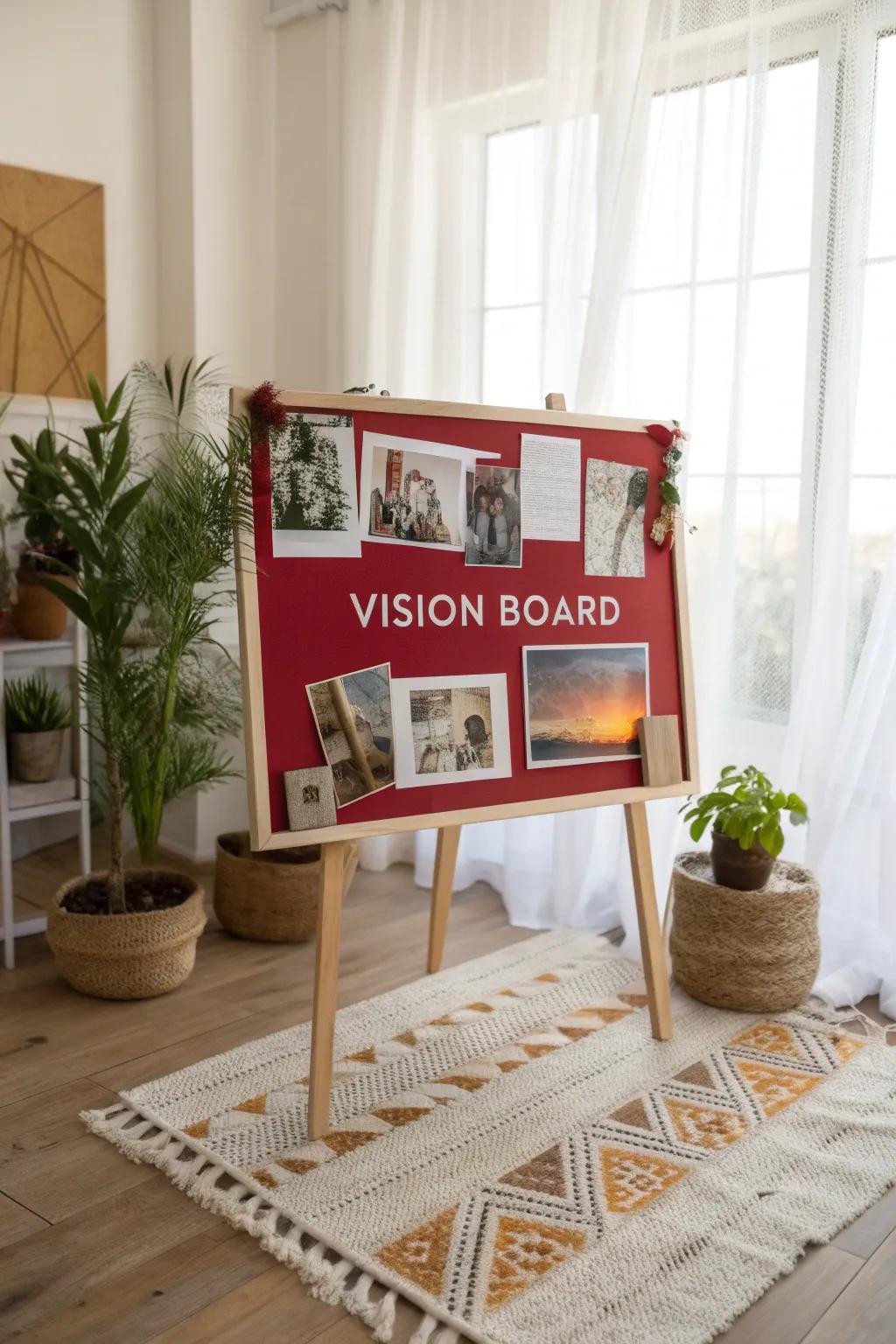 Capture your dreams and goals in style: Make your vision board party an annual tradition with friends.