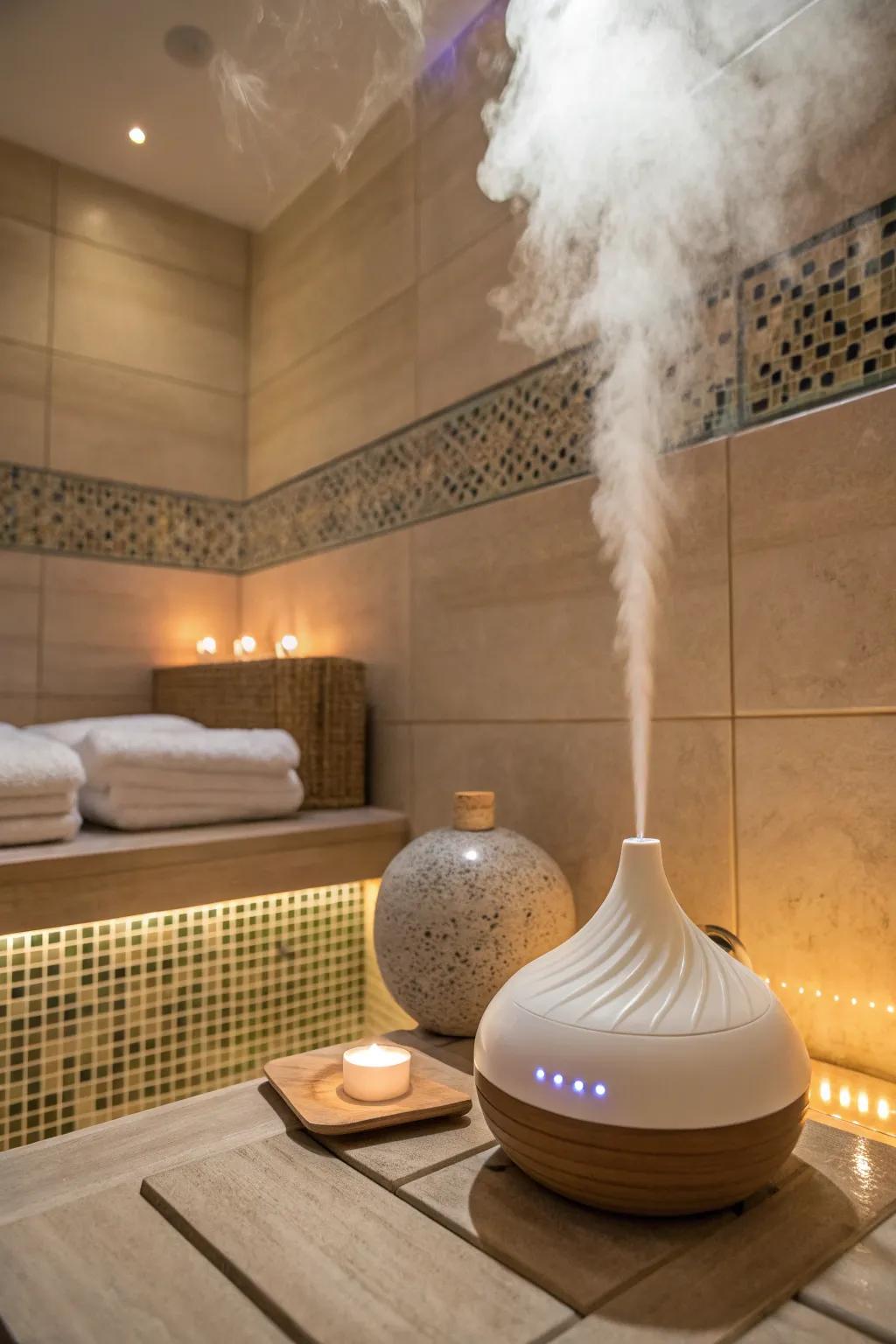 Aromatherapy adds a fragrant layer of relaxation to your steam shower.