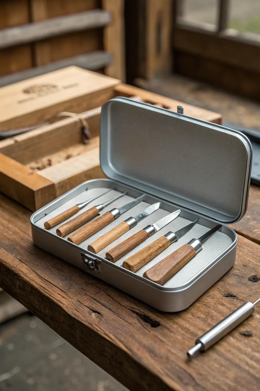 Keep your tools pristine and rust-free with stylish air-tight storage solutions.