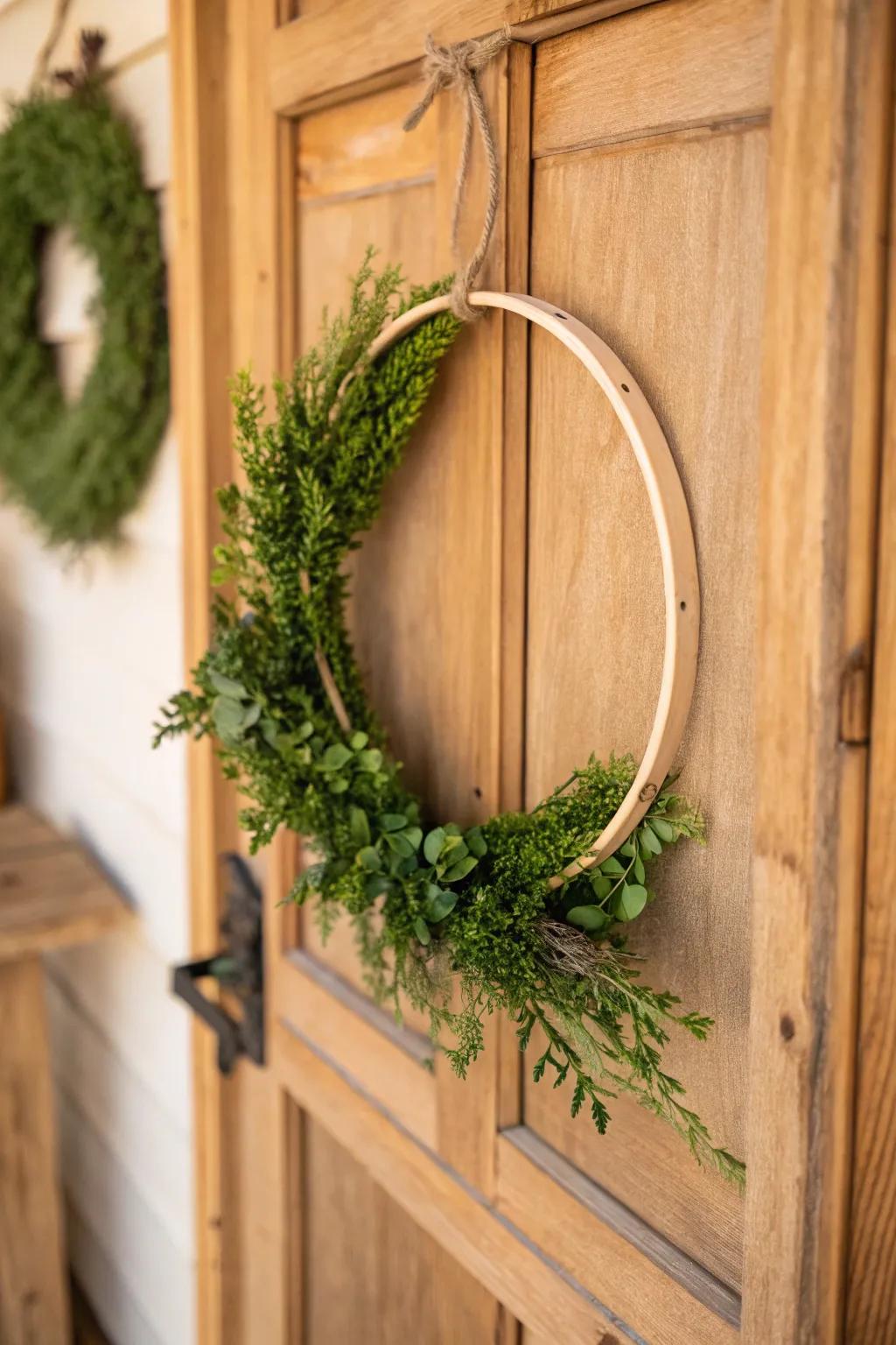 Elevate your decor with handcrafted miniature wooden wreaths, perfect for adding a touch of nature to your home.