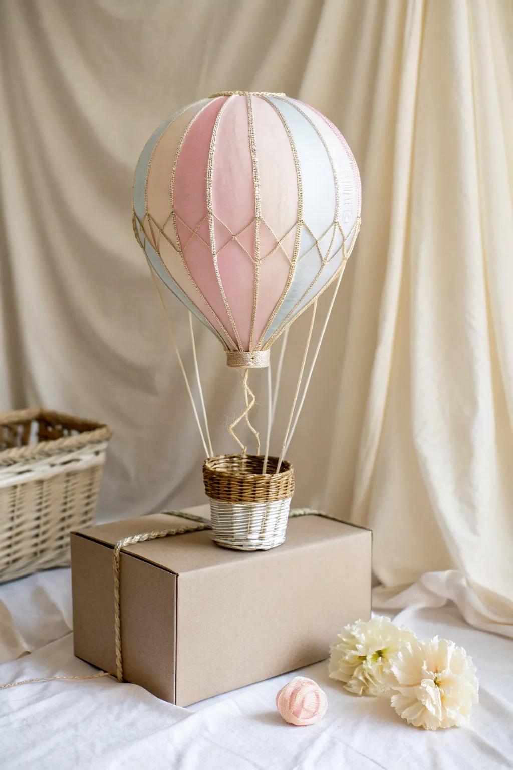Soar into simplicity with this charming DIY hot air balloon Valentine box, perfect for capturing hearts with minimalist elegance.