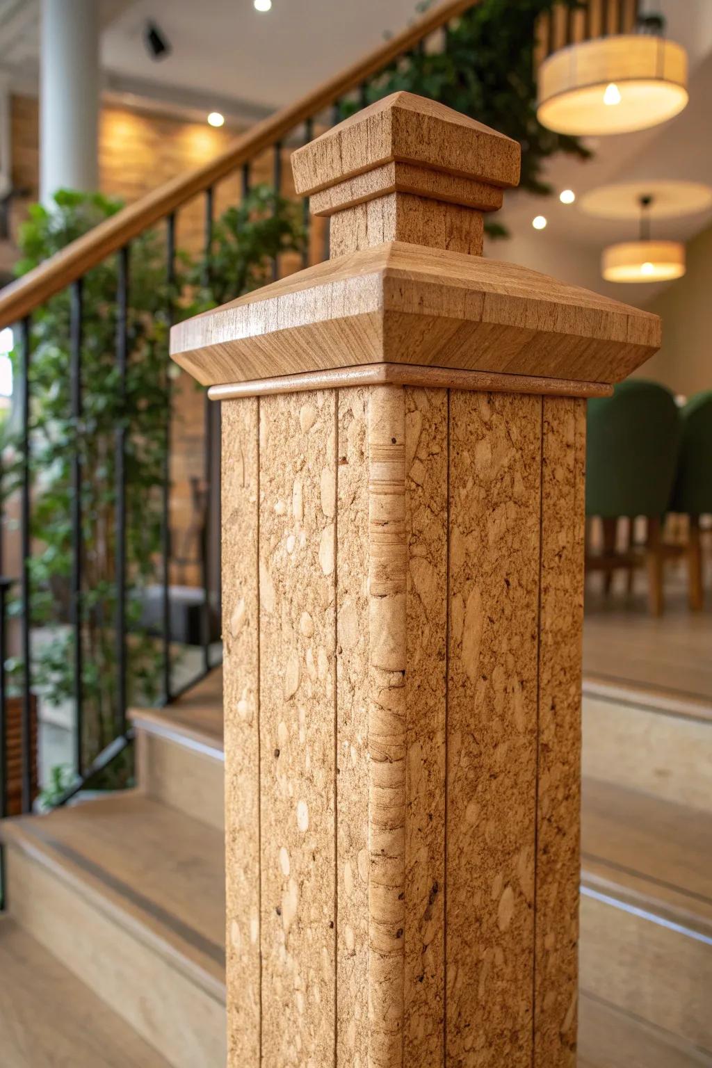 Elevate your space with the warm, natural charm of eco-friendly cork wraps.