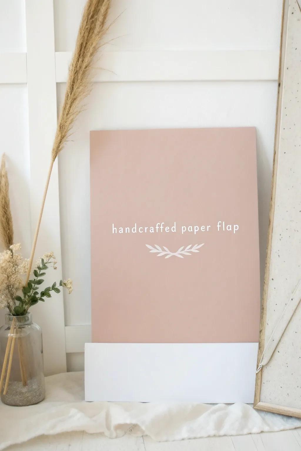 Unfold the surprise: Discover hidden messages with elegant flip elements!
