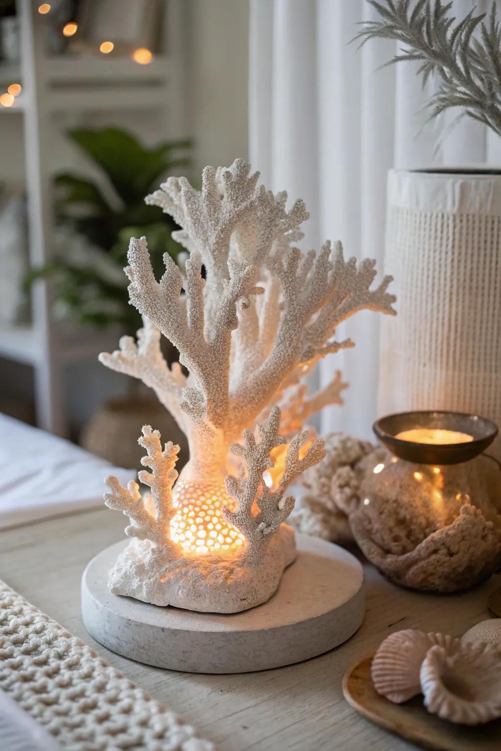 Illuminate creativity with glowing coral reefs crafted from air dry clay!