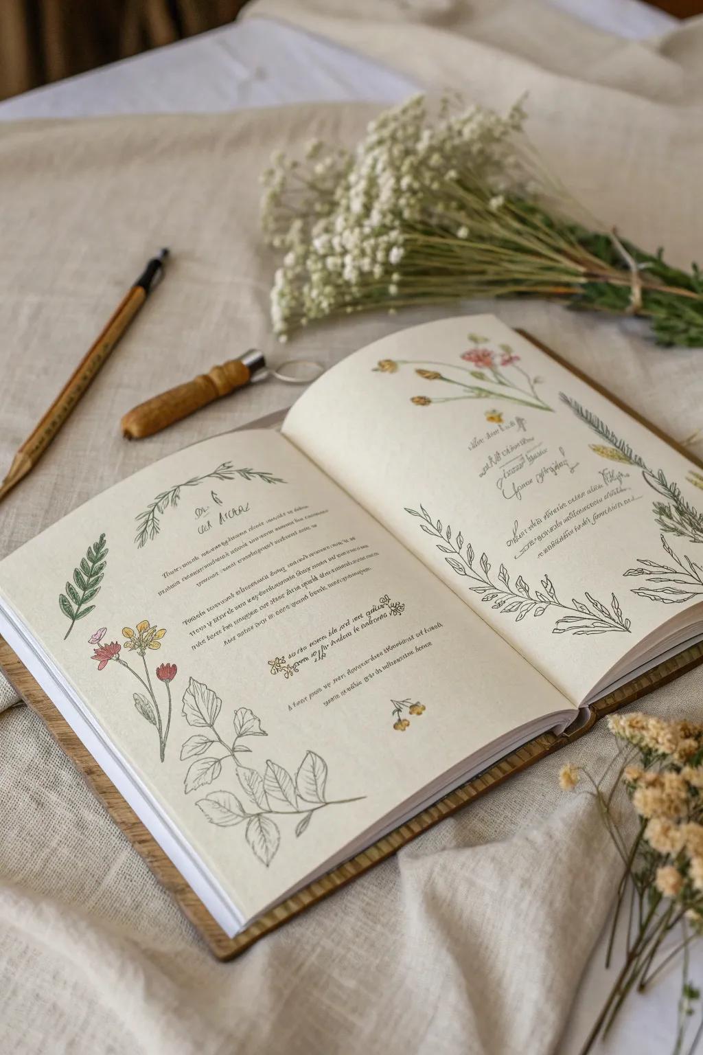 Unfold a narrative journey with storybook-inspired booklet design.