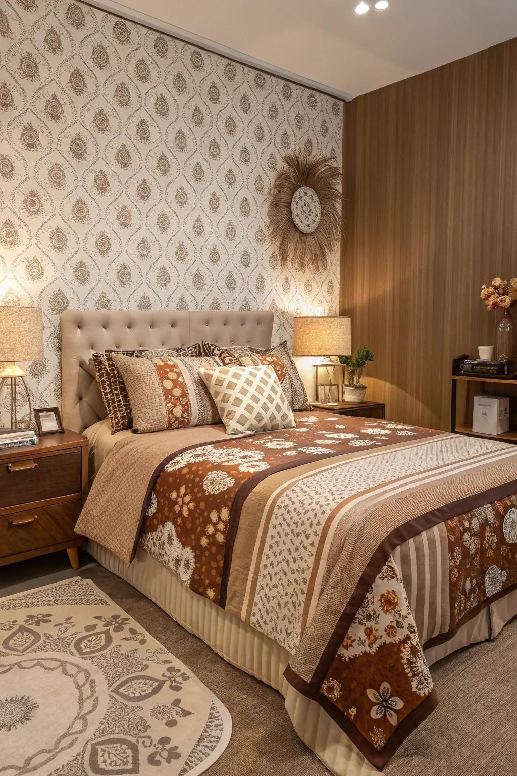 Patterns add playful interest to your decor.