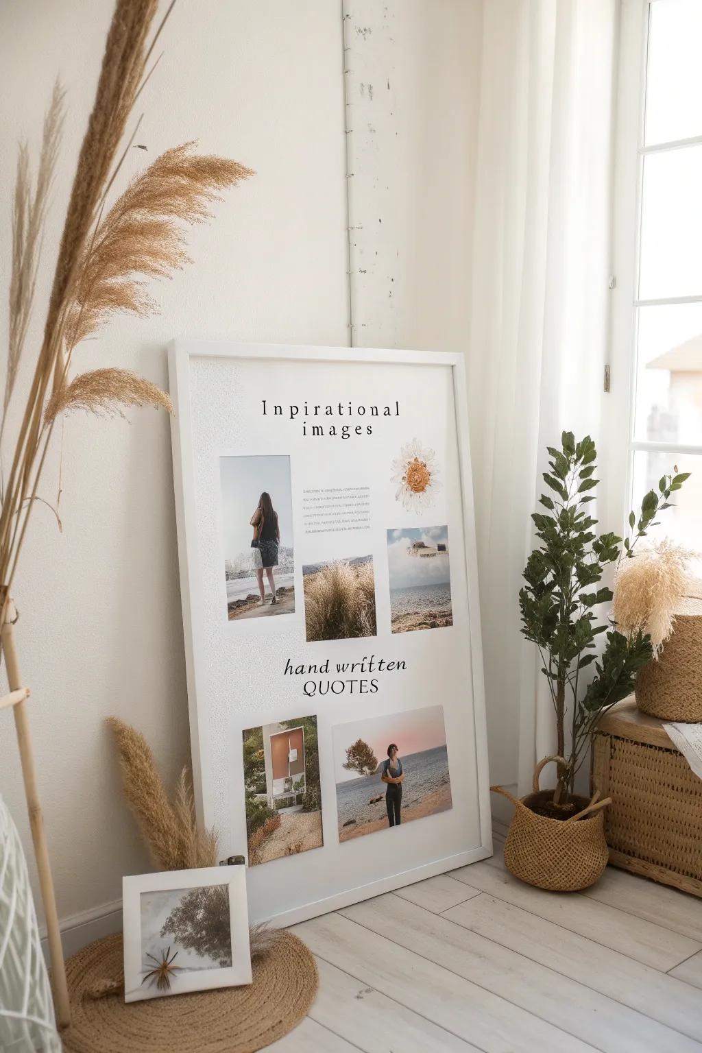 Craft your dreams into reality with a beautifully curated vision board.