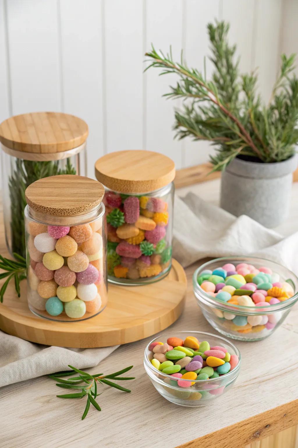 Elevate your candy buffet with sustainable elegance. 🍬🌿