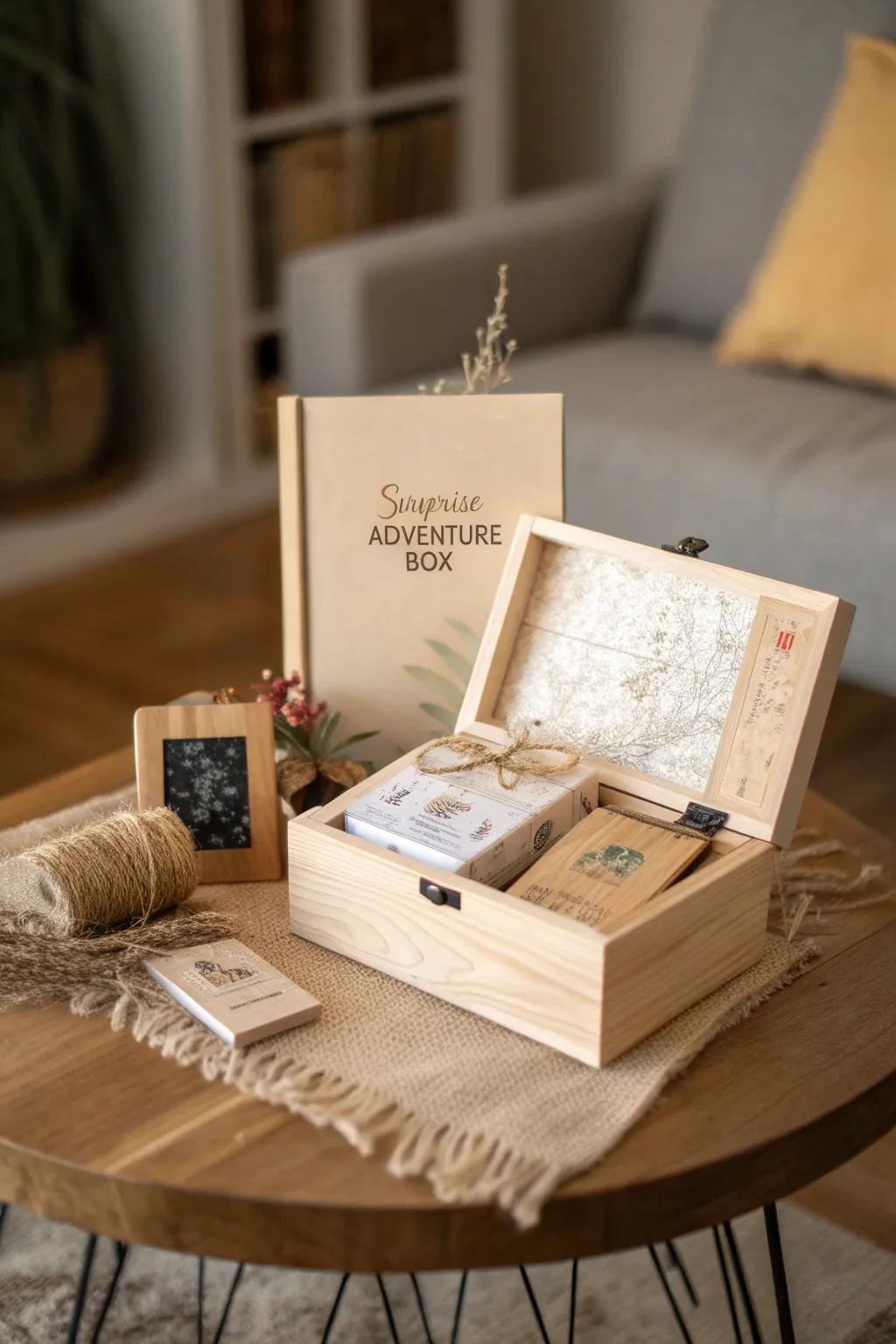 Craft your own Surprise Adventure Box for unforgettable memories together. 🎁✨