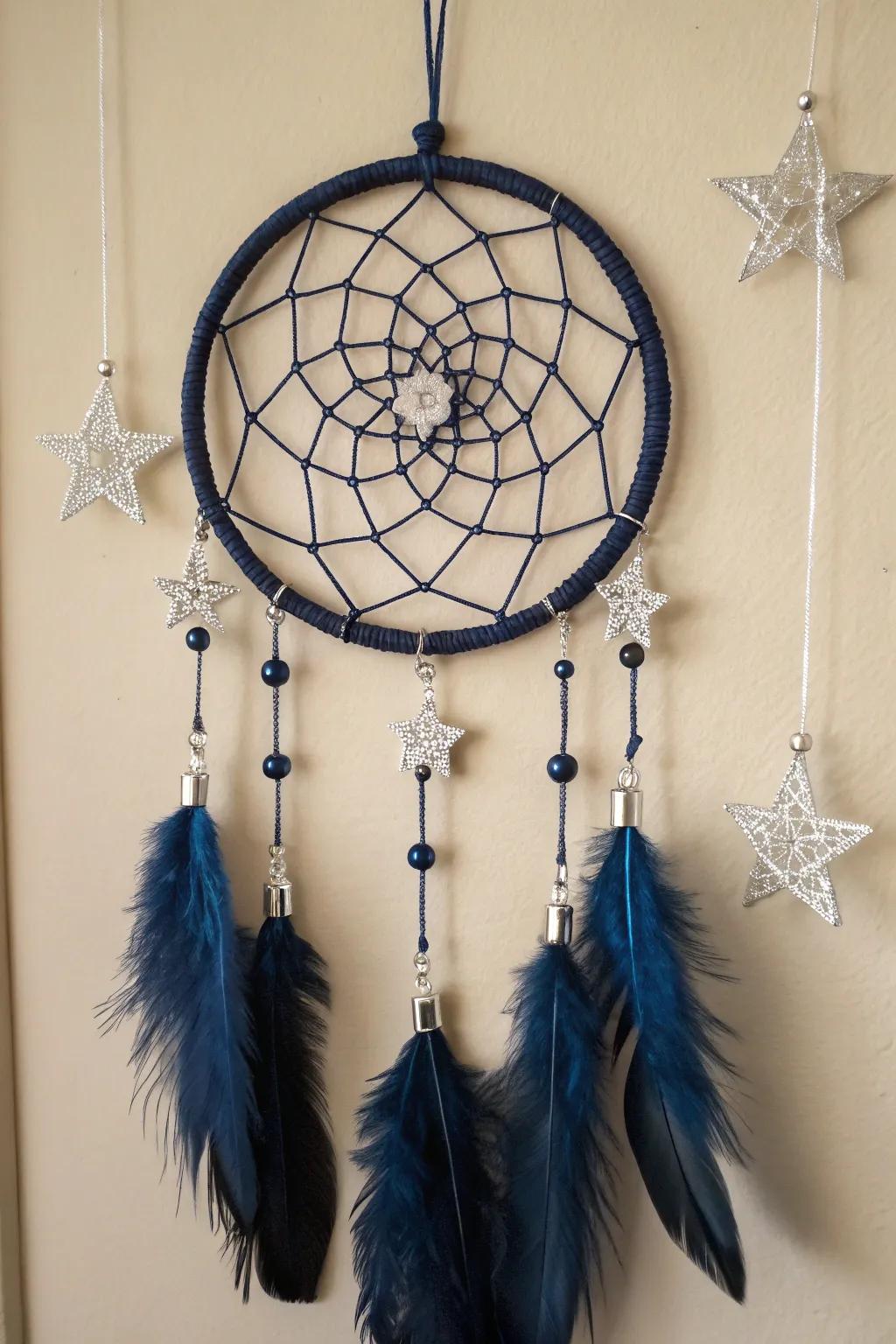Capture the cosmos with a dream catcher that brings the night sky into your home.