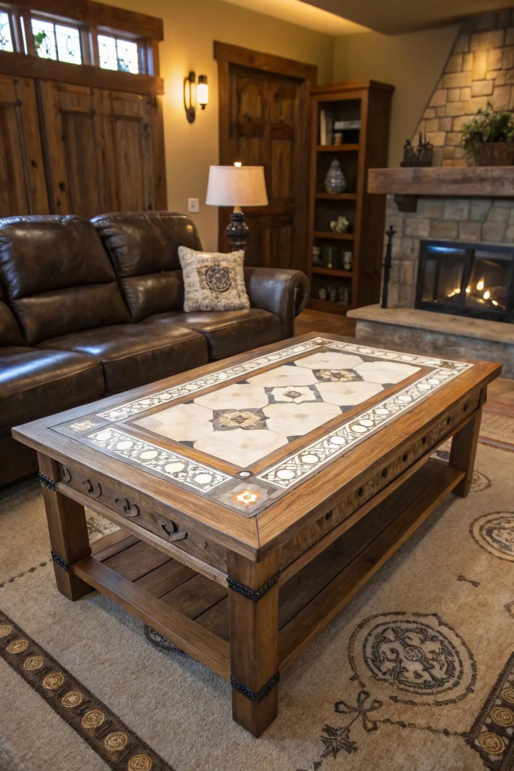 Transform your space with a handcrafted drywall coffee table – a true conversation starter.